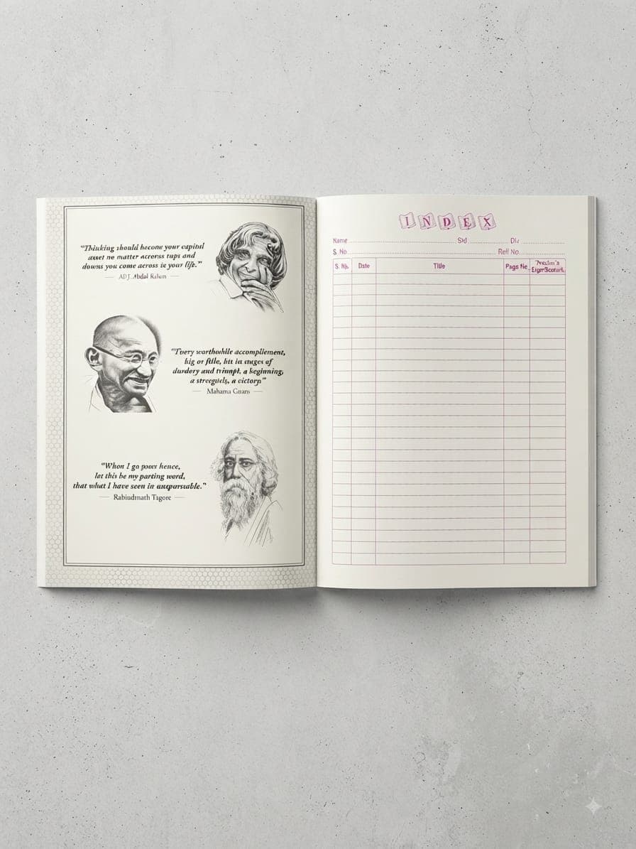 SURYA HINDI LONG EXERCISE A4 NOTEBOOK ( 1 PACKET 1 PCS ) 350 PAGES